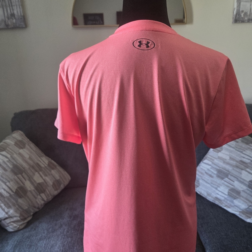 Under Armour Women's Coral V-Neck Tee - Picture 4 of 4